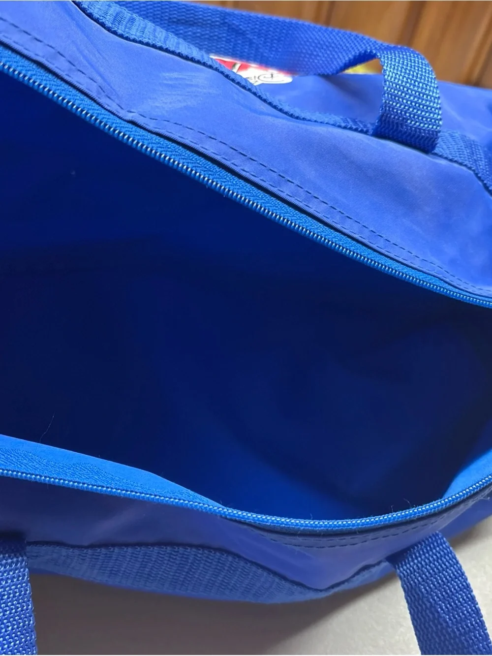 Vintage Disney Duck Tales Duffle Bag Blue Kids youth small 13” Long 1990s 90s